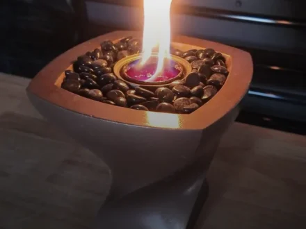 Square Twist Fire Feature